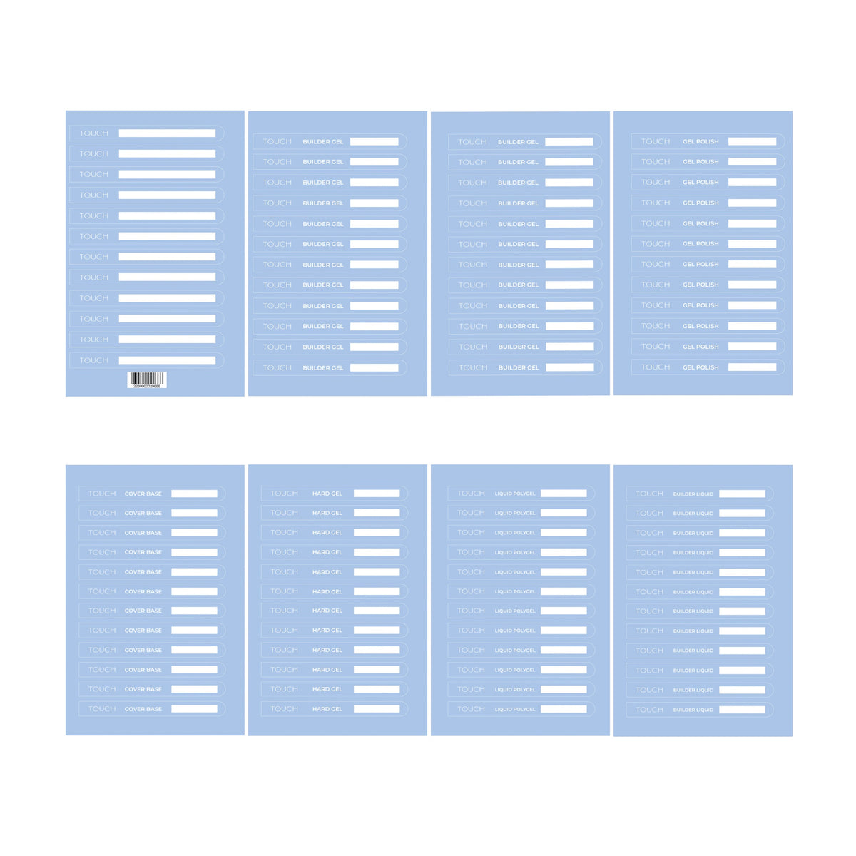 TOUCH Set of stickers for tips (8 pcs)