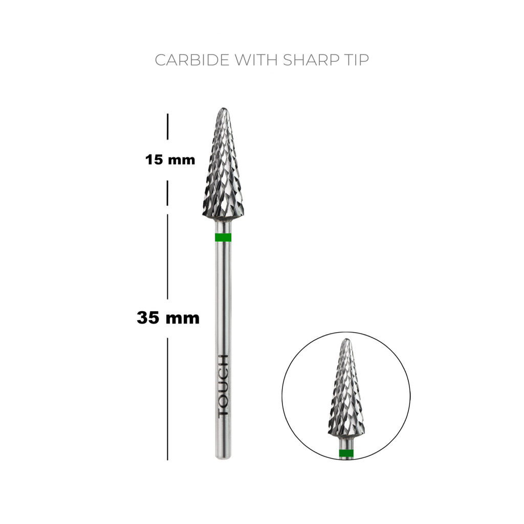 TOUCH carbide with sharp tip