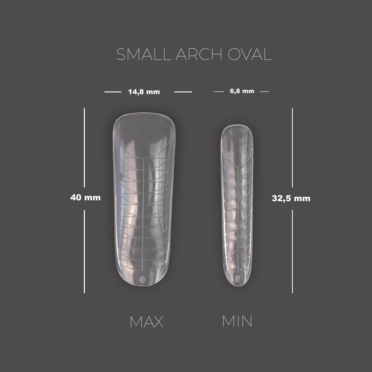 TOUCH Nail Tips Upper forms modeling Mix 8in1 + mold 288 pcs