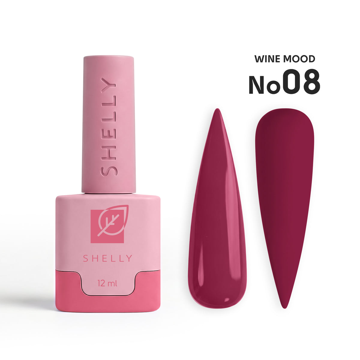 Gel Polish 08 Wine Mood Shelly 12 ml
