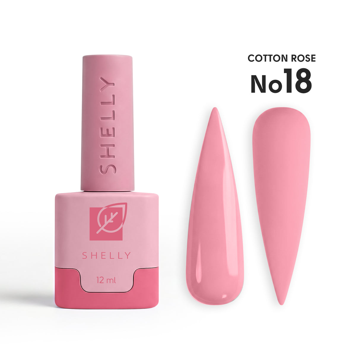 Gel Polish 18 Cotton Rose Shelly 12 ml