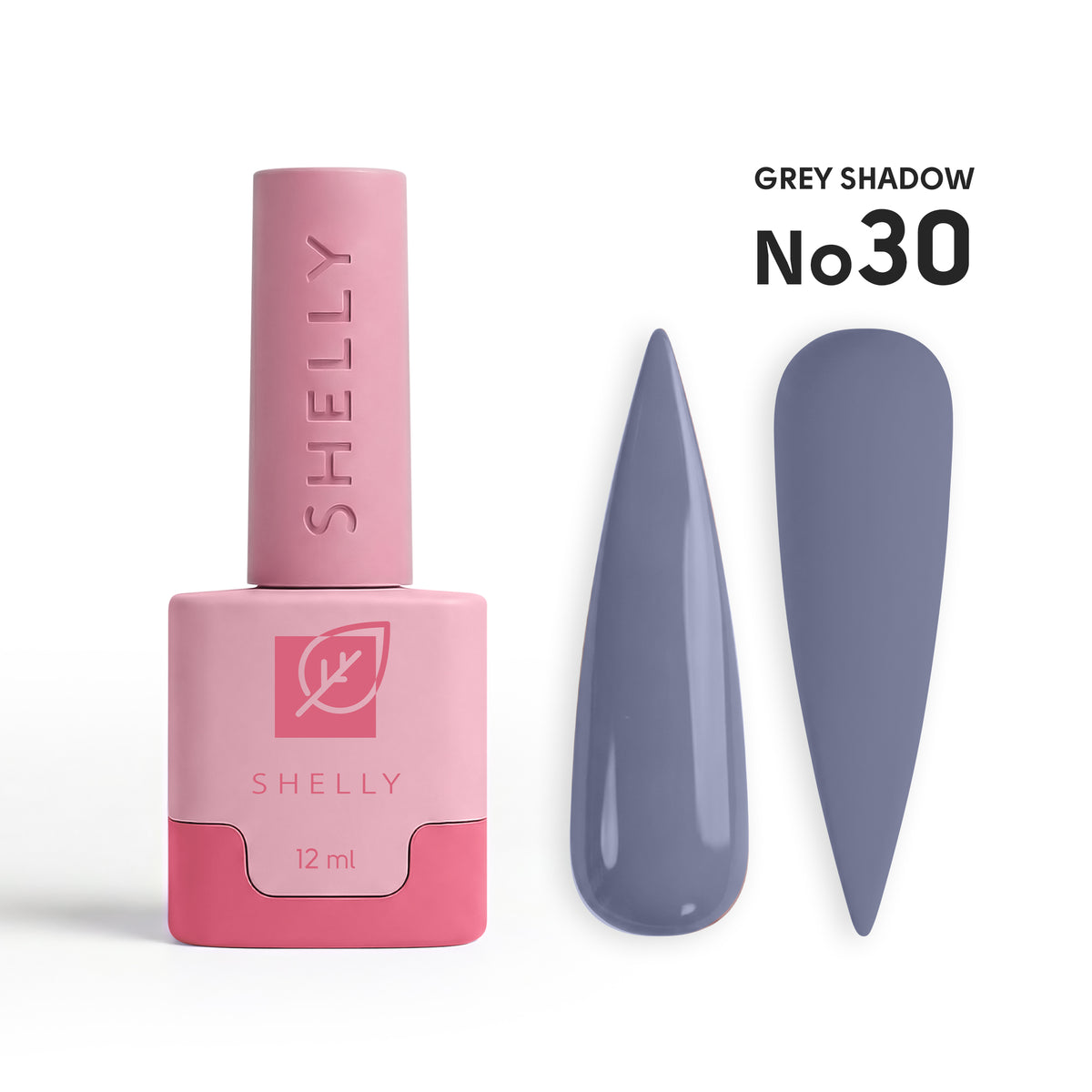 Gel Polish 30 Grey Shadow Shelly 12 ml