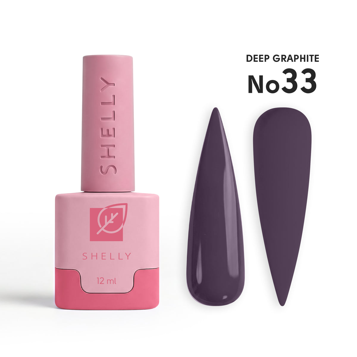 Gel Polish 33 Deep Graphite Shelly 12 ml