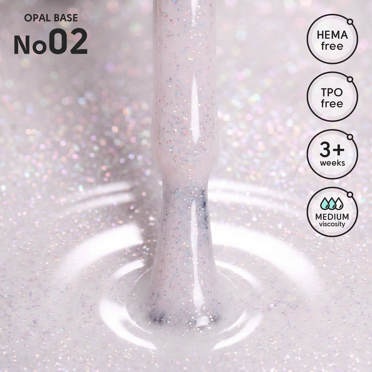 Camouflage Base with Shimmer 02 Opal Base Shelly 12 ml