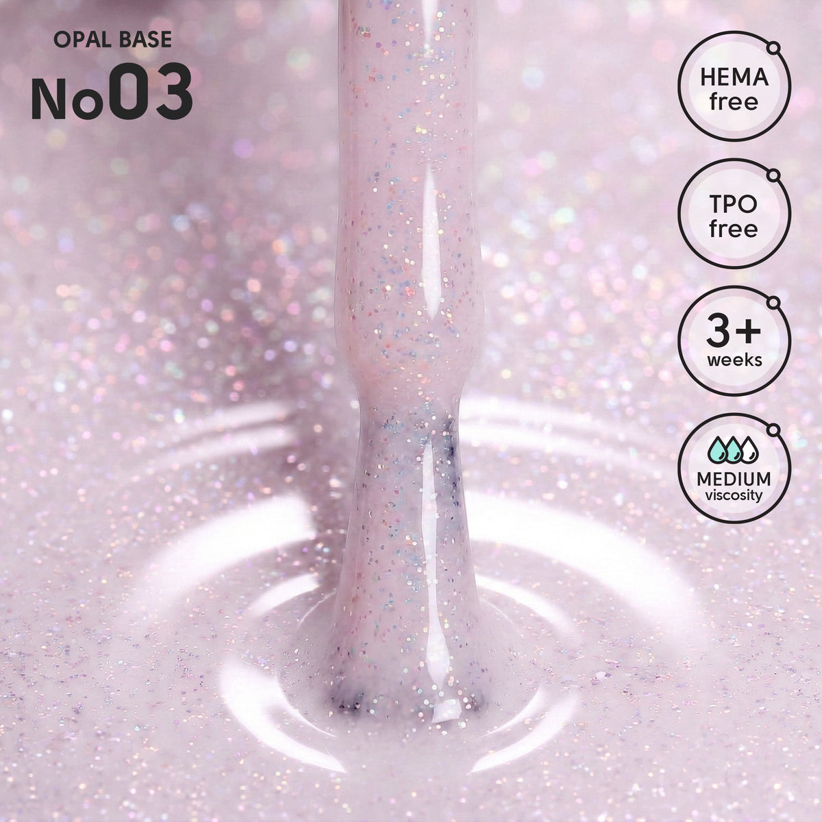 Camouflage Base with Shimmer 03 Opal Base Shelly 12 ml