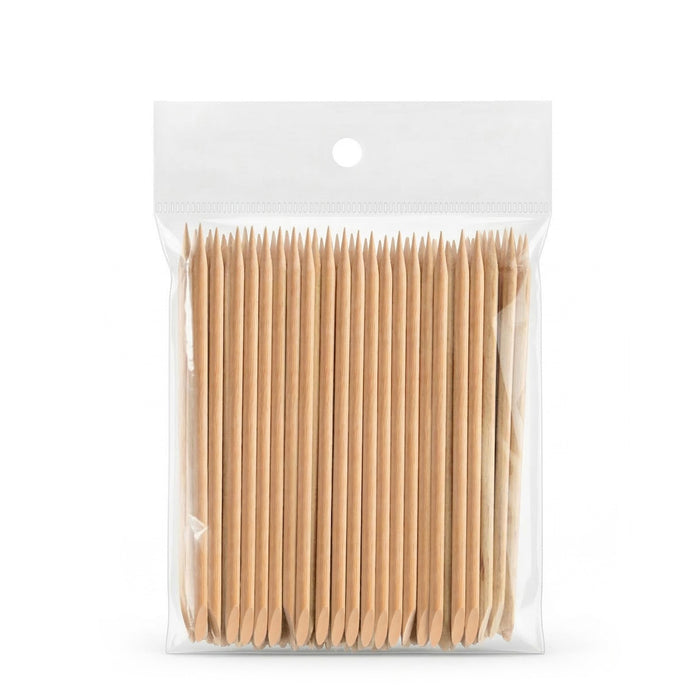 Orange Wood Sticks Set Shelly, 100 pcs